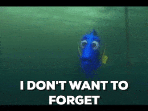 I Don't Want To Forget Finding Dory Quote