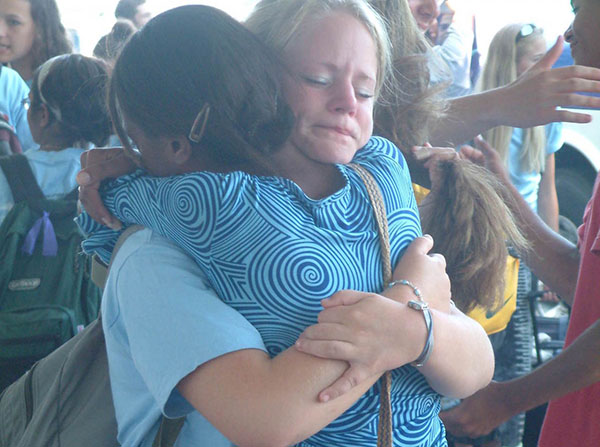 Mother Daughter Hug