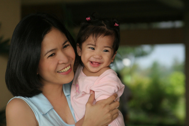 Mother and child in an everyday moment