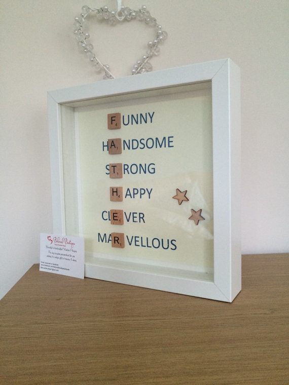 father's day scrabble frame