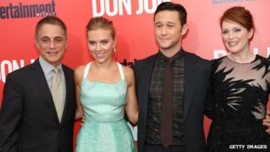 Tony Danza and Joseph Gordon-Levitt alongside co-stars Scarlett Johanssen and Julianne Moore.