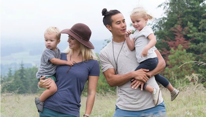 The unconventional family setting out to complete their bucket list smiles together