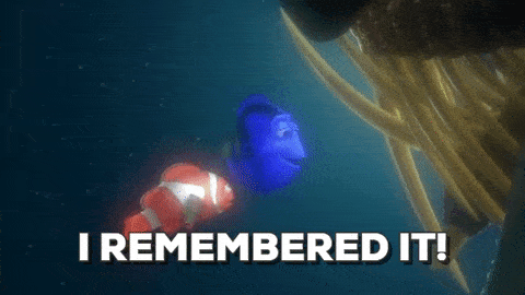 Finding Dory I rememberd it quote