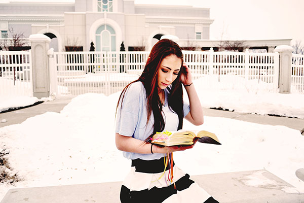 Woman Studying the Sciptures