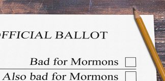 bad for Mormons ballot