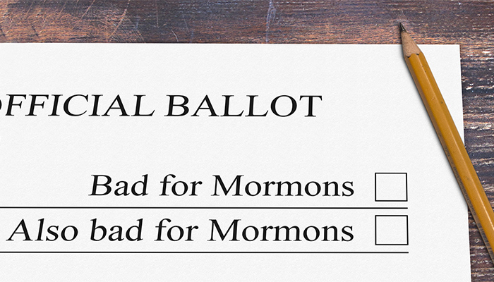 bad for Mormons ballot