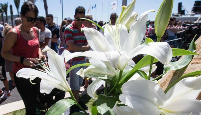 flowers placed at nice attack