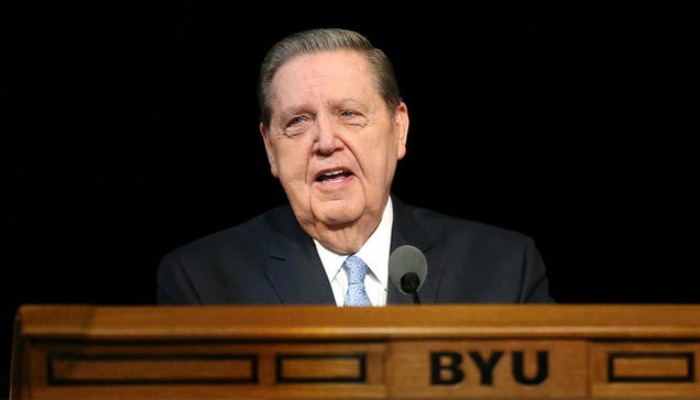 lds website announced elder holland byu