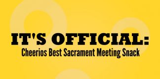 Cheerios for LDS Sacrament meeting graphic title