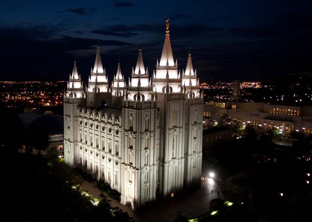 Salt Lake Temple at Night | Name That Temple | LDS Temple Quiz &amp; Trivia | Guess the Temple | LDS Temple Trivia Questions and Answers | Third Hour