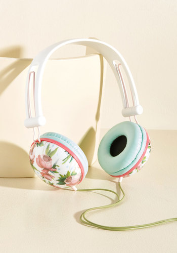 floral headphones