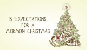 Clipart of Christmas Tree, Presents & Rocking Horse w/ Wording: 5 Expectations for a Mormon Christmas | Third Hour | Do Mormons Celebrate Christmas | Do Mormons Believe in Christmas