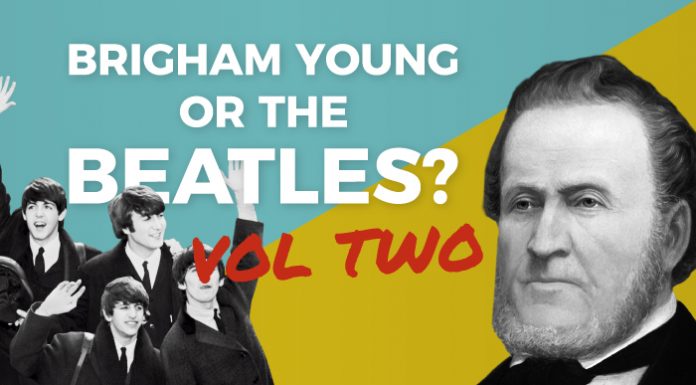 Brigham Young or the Beatles quiz graphic