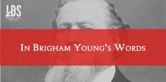 Brigham Young's words title graphic