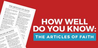 articles of faith quiz title graphic
