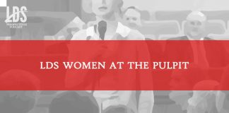 LDS Women at the Pulpit title graphic