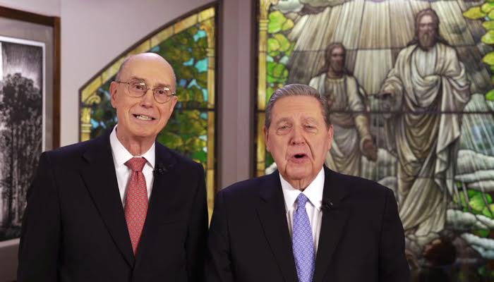 President Eyring and Elder Holland together for Face 2 Face broadcast