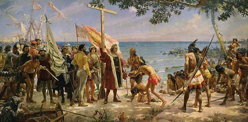 Christopher Columbus at New World