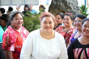 Tongan women smiling