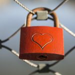 Padlock with heart on it