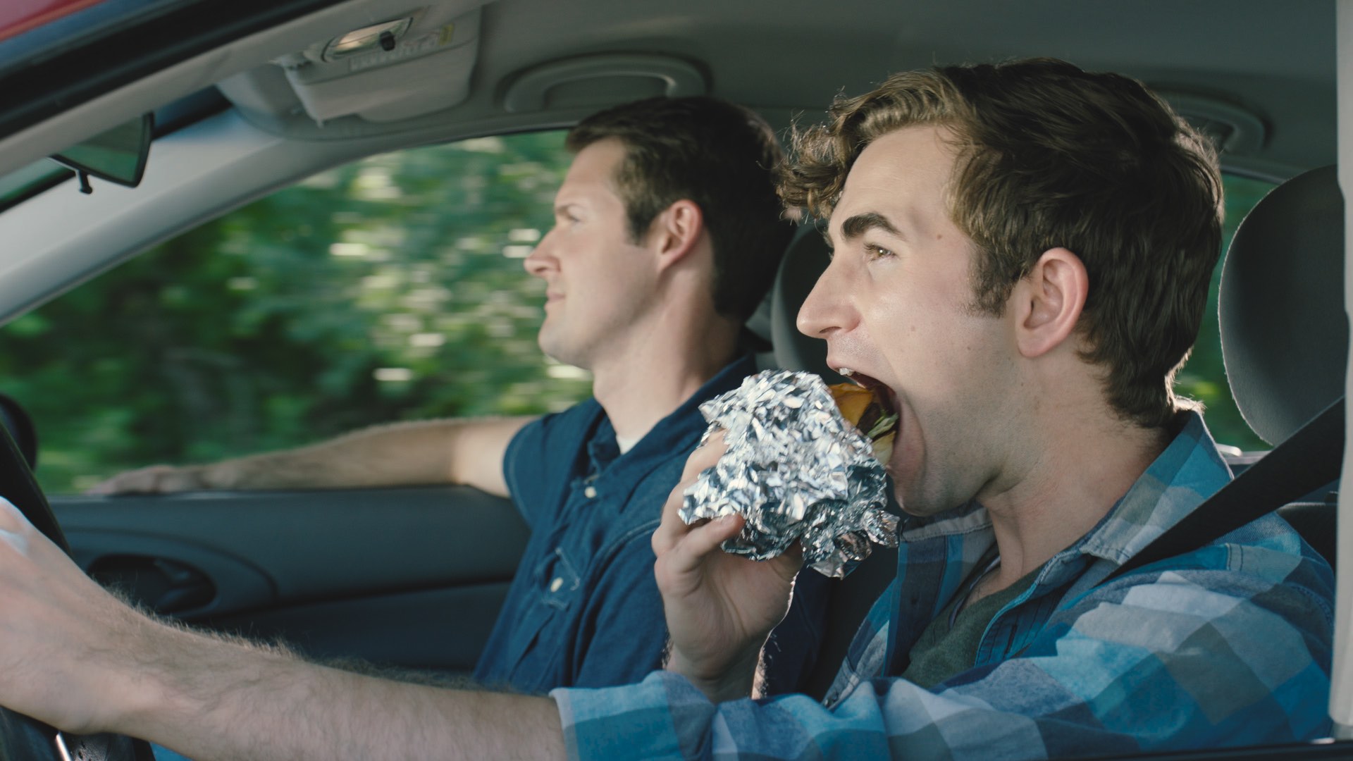 distracted driving eating