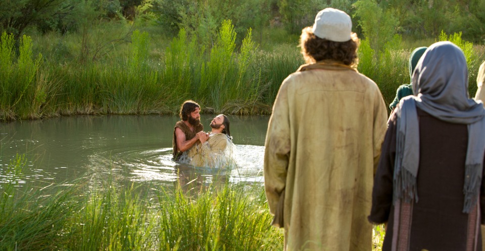 John the Baptist baptizing Christ