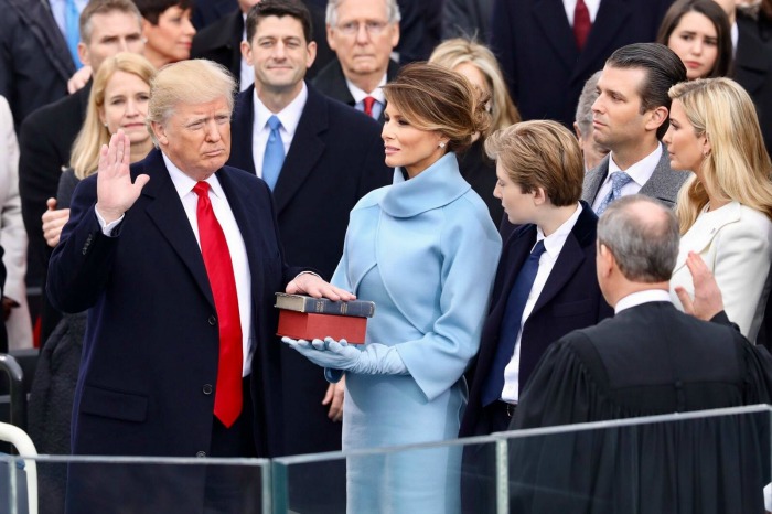 President Trump Swearing Into Office