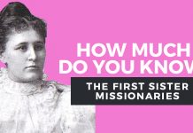 first lds sister missionaries quiz graphic
