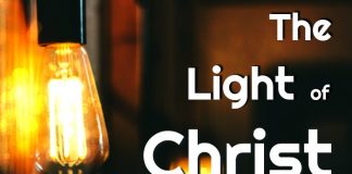 A light bulb representing the Light of Christ