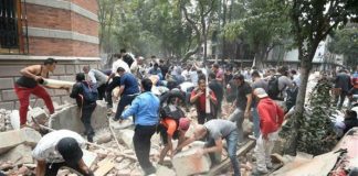 Mexico City quake rubble