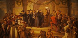 Der Anshchlag von Luther's 95 Thesen