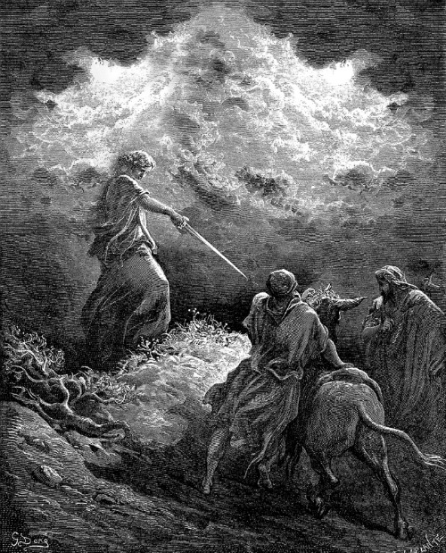 angel appears to balaam paul gustave dore prophets