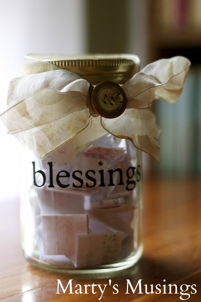 thanksgiving traditions blessing jar