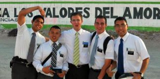 Five Mormon missionaries