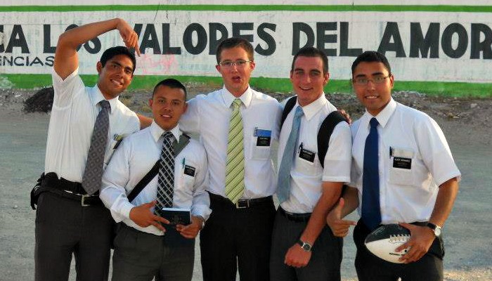 Five Mormon missionaries