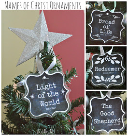 Names of Christ Christmas Ornaments