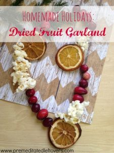 dried fruit Christmas garland