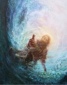 The Hand of God painting of Christ Yongsung Kim