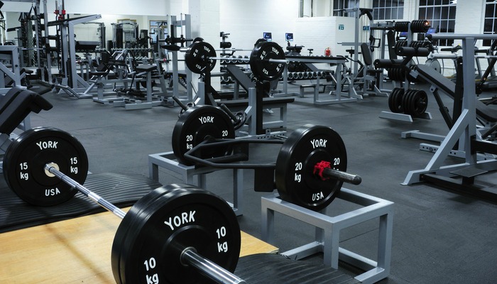 a gym full of equipment