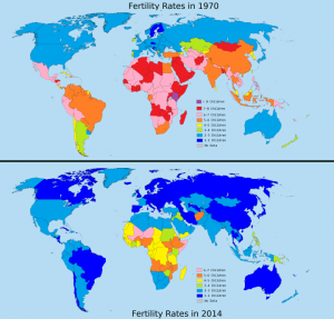 fertility rates map