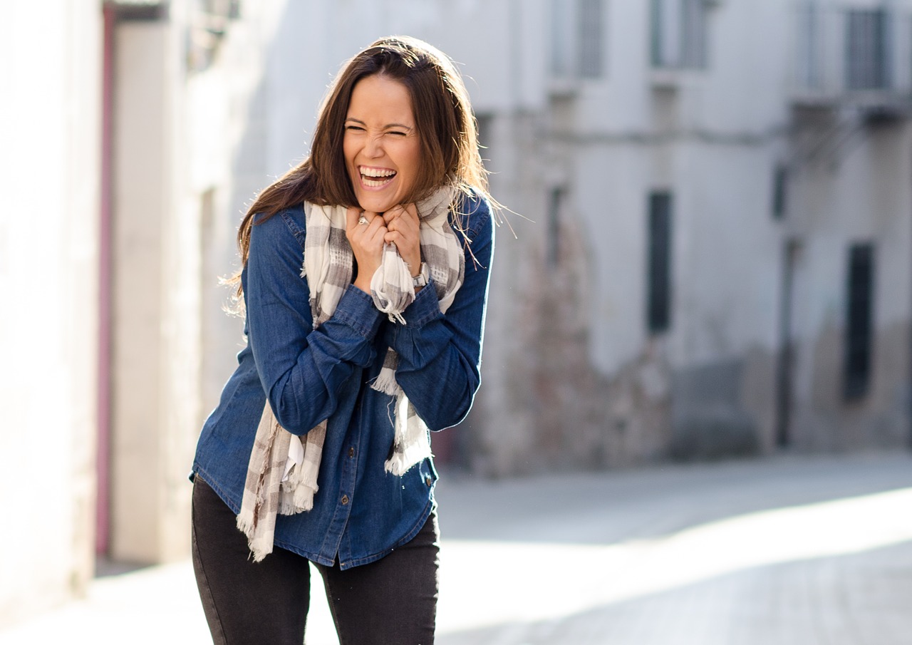 Woman smiling