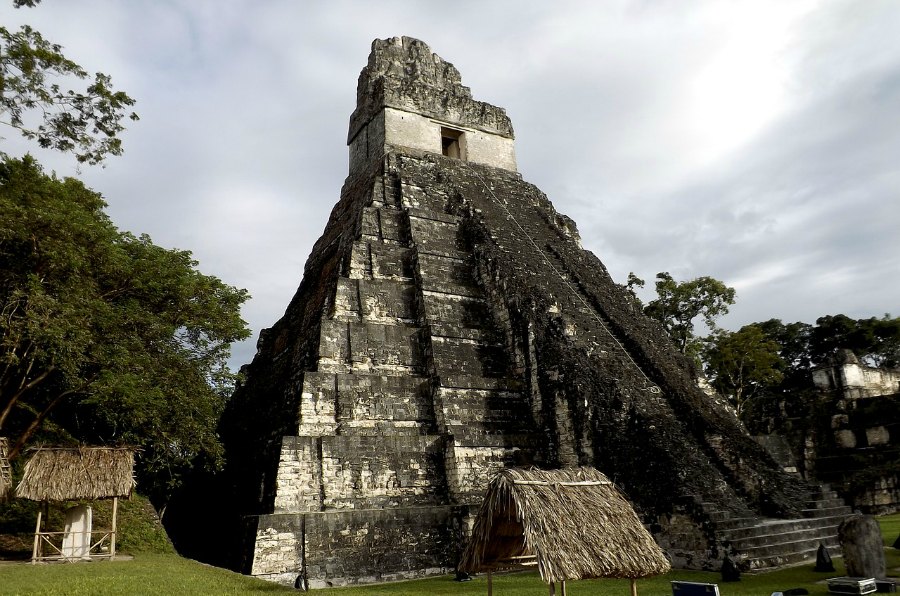 A Mayan pyramid