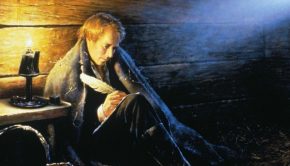 Painting of Joseph Smith sitting in jail