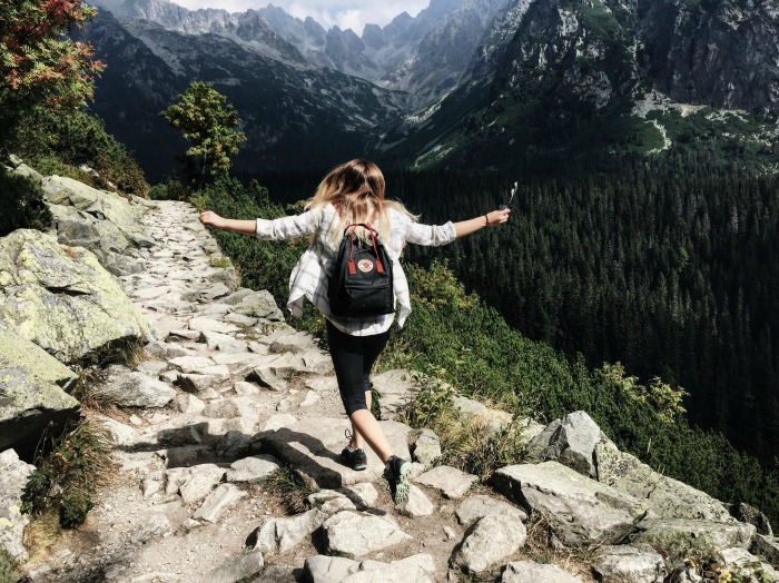 hiking girl