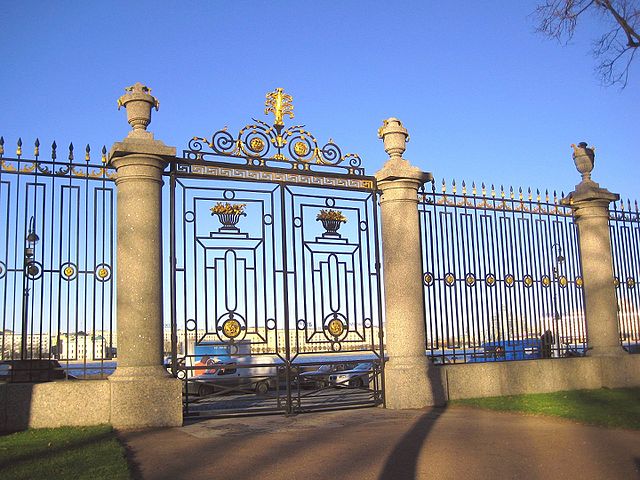 Gate to the Summer Garden in St. Petersburg, Russia