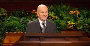 President Nelson speaking in General Conference 