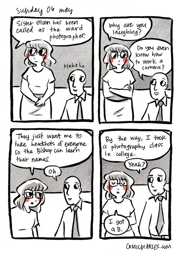 heard at church lds comic