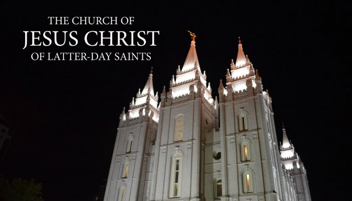 Salt Lake Temple with LDS church logo