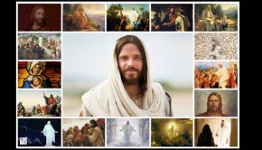 16 Small Art Pieces of Jesus Christ, with a Central Larger Image | 10 Rising LDS Artists and Their Depictions of Christ | Third Hour | LDS Artists | Art of Jesus Christ