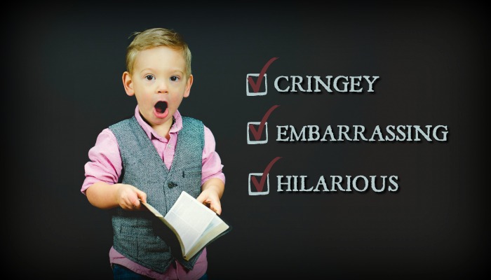 Latter-day Saint boy (Mormon) looking surprised